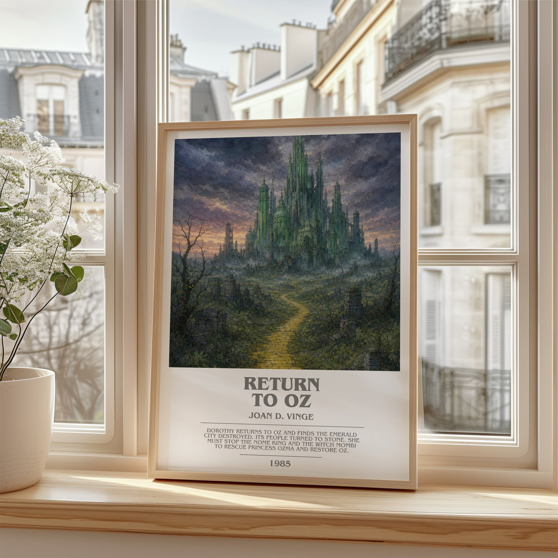 Return to Oz bookish poster colour and style options – Joan D. Vinge book art