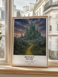 Return to Oz book cover poster colour and style options – Joan D. Vinge book art