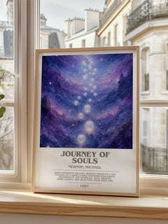 Journey of souls bookish poster colour and style options – Newton, Michael book art