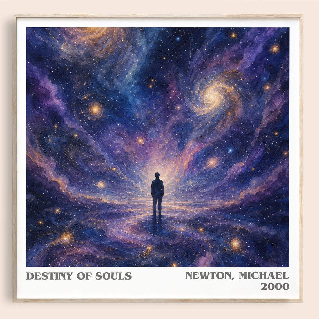 Destiny of souls literary book poster by Newton, Michael – framed literary art print