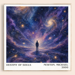 Destiny of souls literary book poster by Newton, Michael – framed literary art print