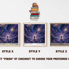 Destiny of souls literary print in frame leaning in hallway – non fiction wall art