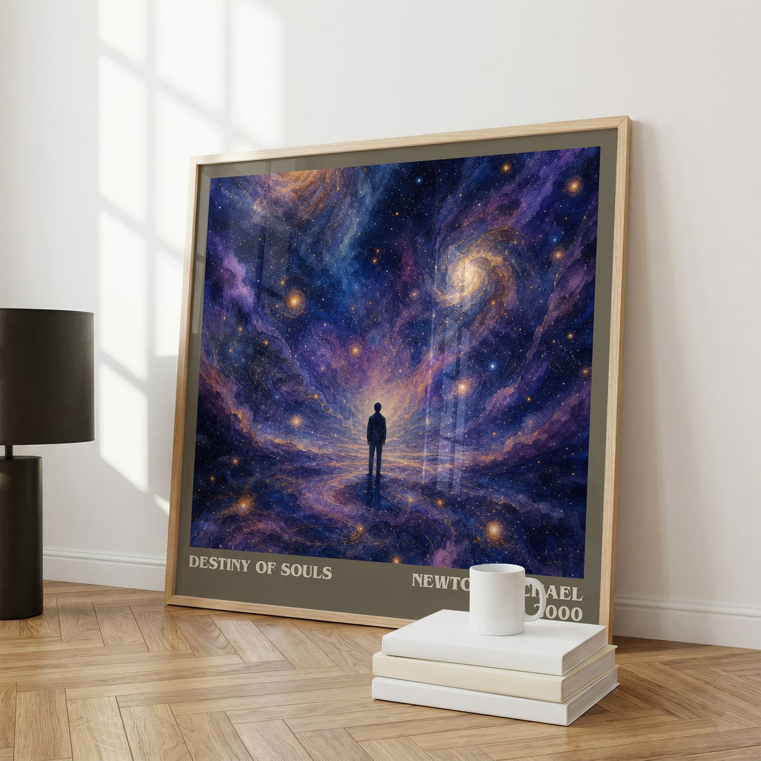 Destiny of souls literary print framed by window – literary home decor