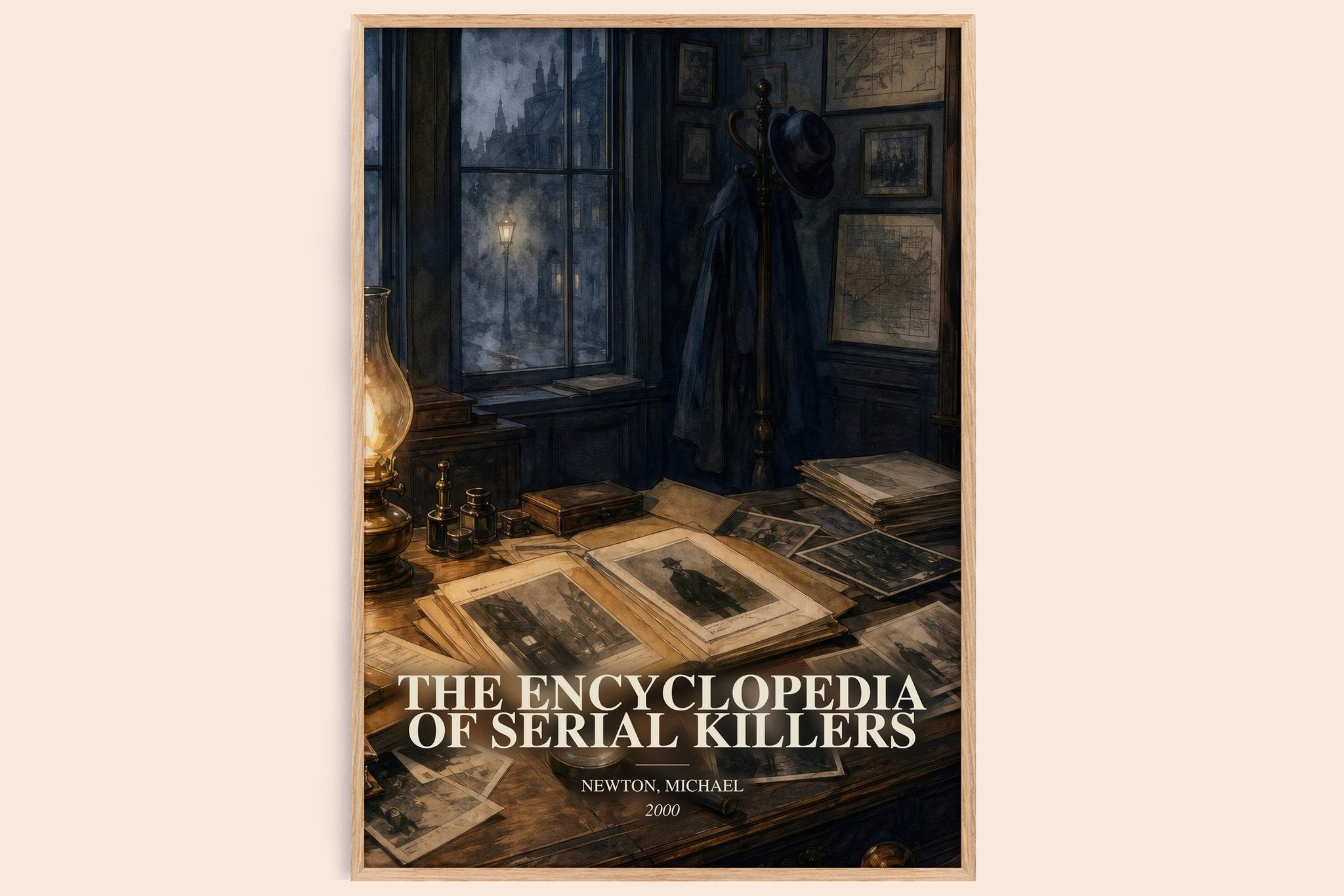 The encyclopedia of serial killers Book Watercolour Illustration by Newton, Michael