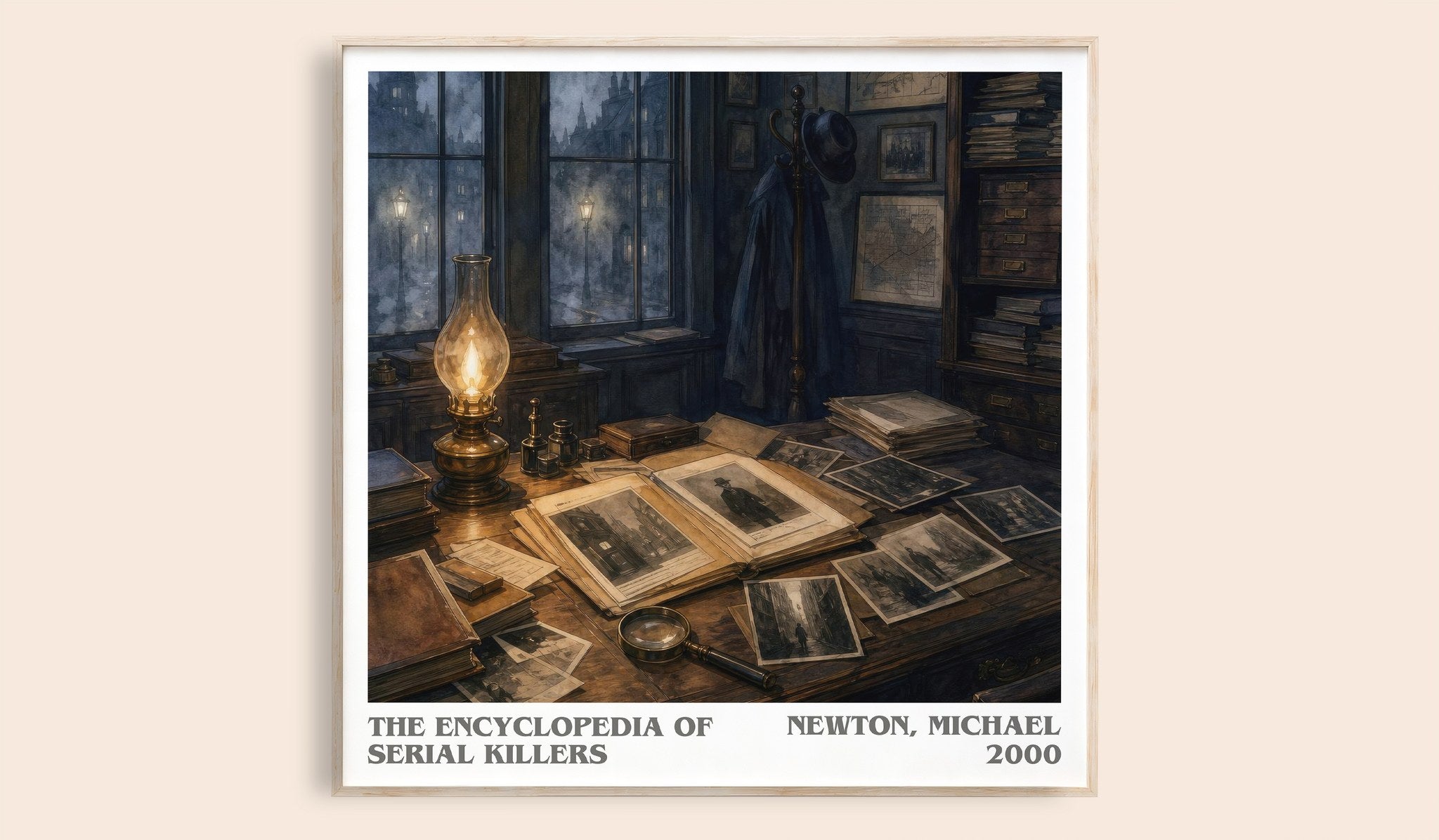 encyclopedia of serial killers Literary Art Print by Newton, Michael