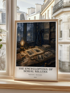 The encyclopedia of serial killers book cover poster colour and style options – Newton, Michael book art