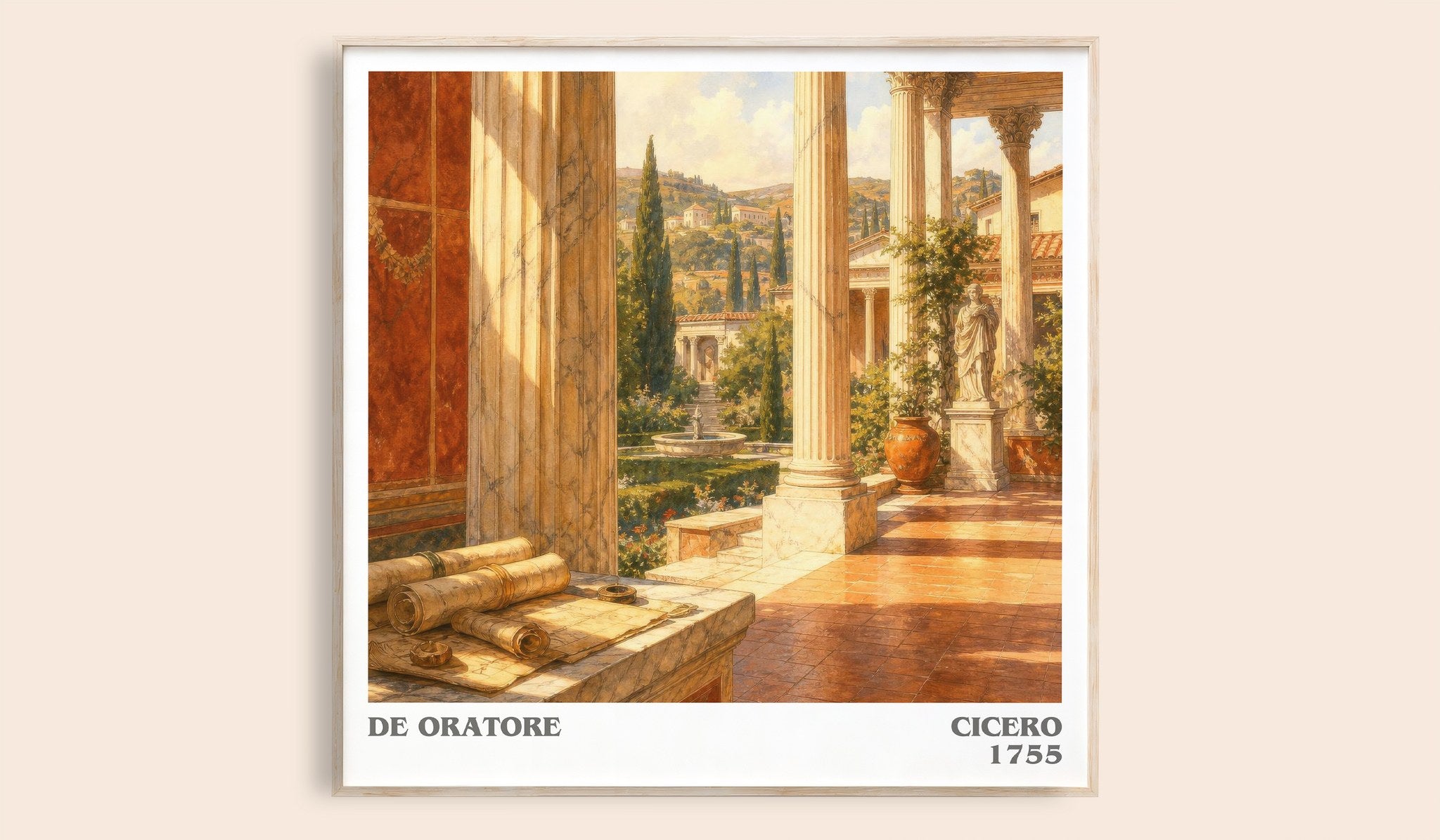 De oratore Literary Art Print by Cicero