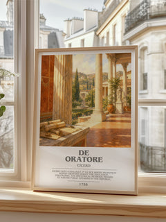 De oratore bookish poster colour and style options – Cicero book art