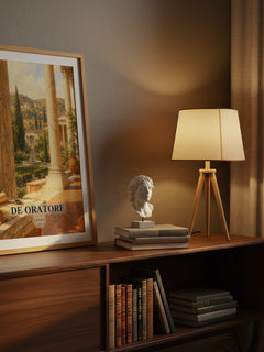 De oratore watercolour print on bookshelf – Cicero fan gift