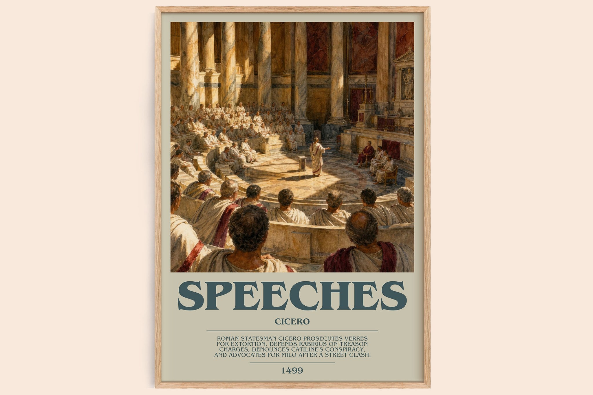 Speeches Bookish Wall Art by Cicero