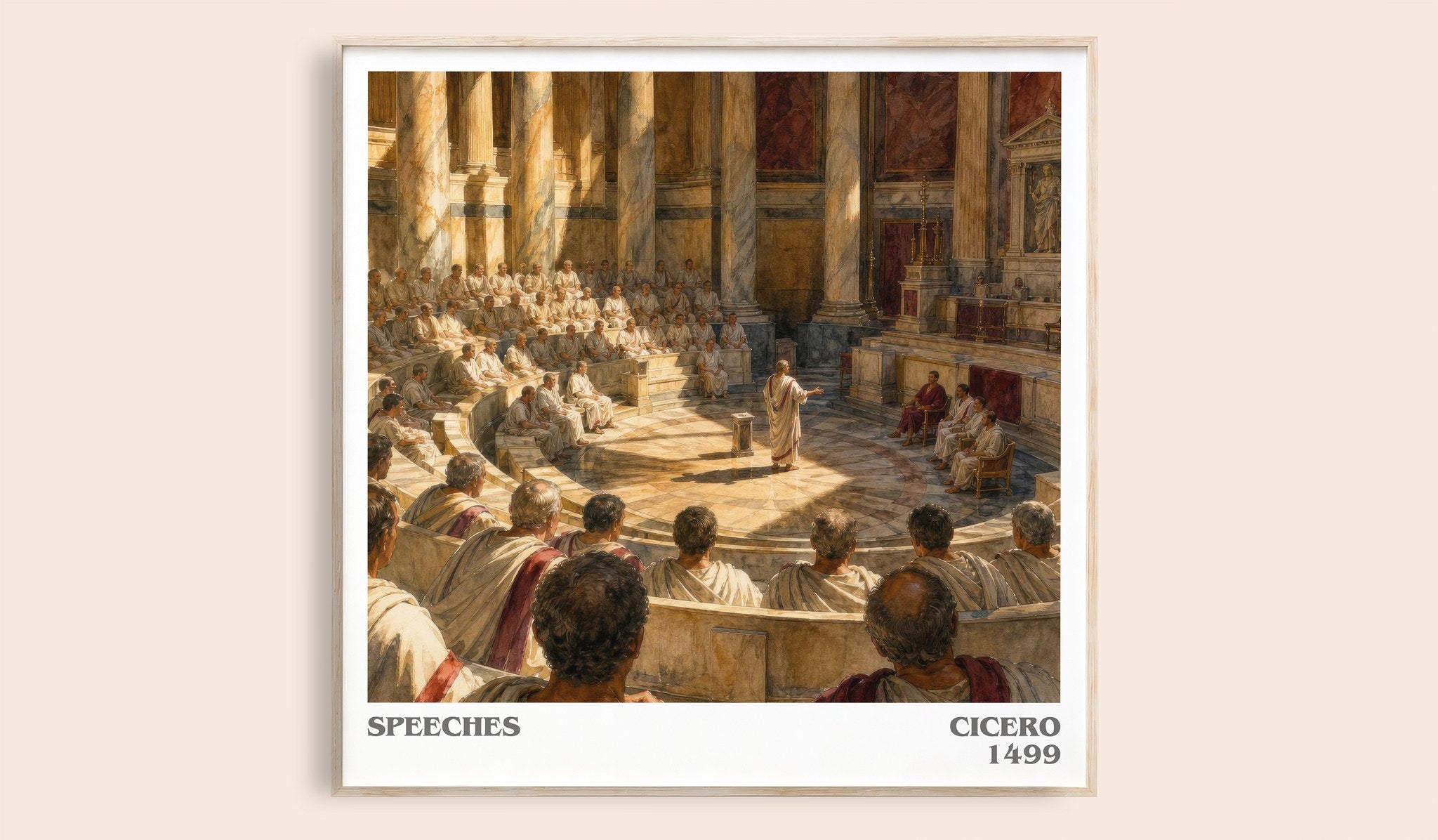 Speeches Literary Art Print by Cicero