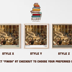 Speeches literary print in frame leaning in hallway – philosophy wall art