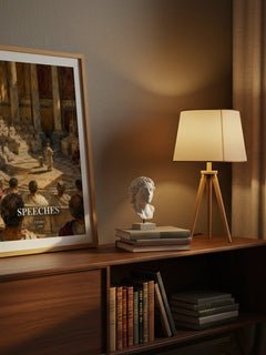 Speeches watercolour print on bookshelf – Cicero fan gift