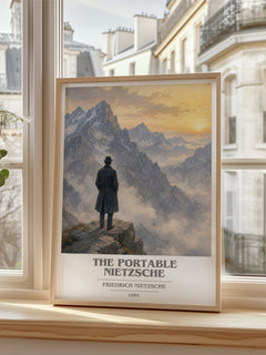 The portable Nietzsche book cover poster colour and style options – Friedrich Nietzsche book art