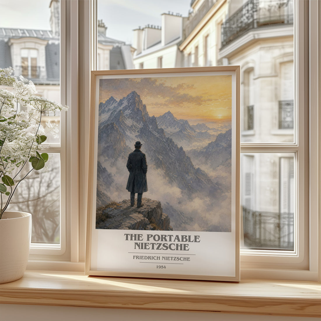 The portable Nietzsche book cover poster colour and style options – Friedrich Nietzsche book art