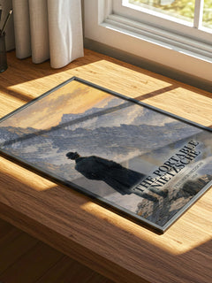 The portable Nietzsche watercolour book poster framed on wall – philosophy wall art