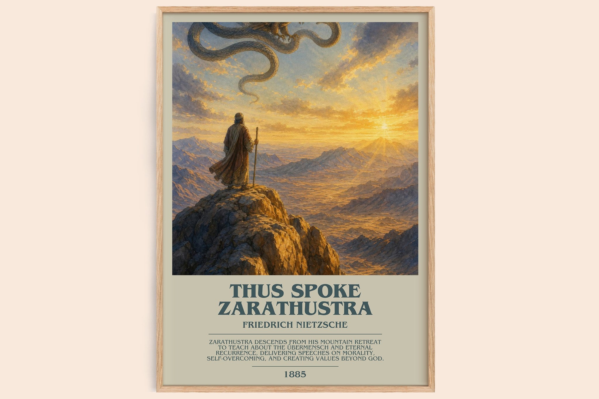 Thus Spoke Zarathustra Bookish Wall Art by Friedrich Nietzsche