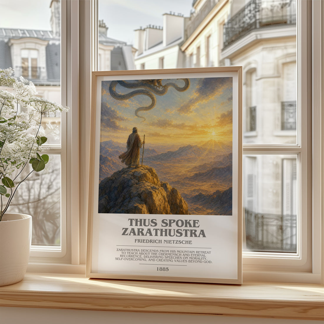 Thus Spoke Zarathustra bookish poster colour and style options – Friedrich Nietzsche book art