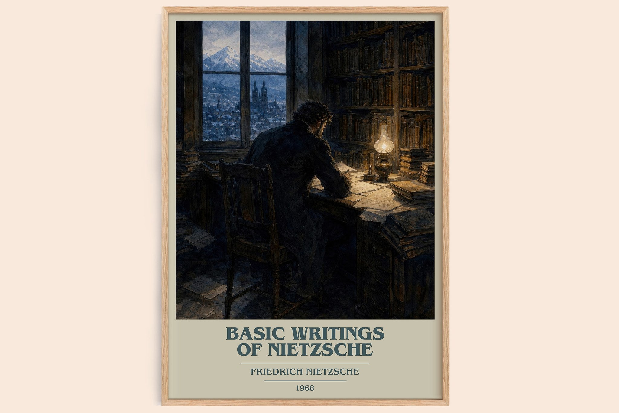 Basic writings of Nietzsche Book Cover Poster by Friedrich Nietzsche