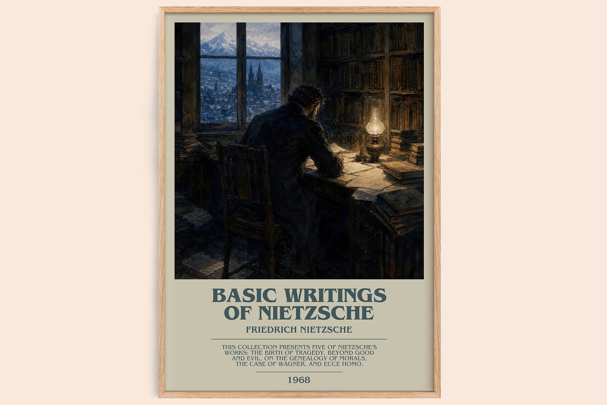 Basic writings of Nietzsche Bookish Wall Art by Friedrich Nietzsche