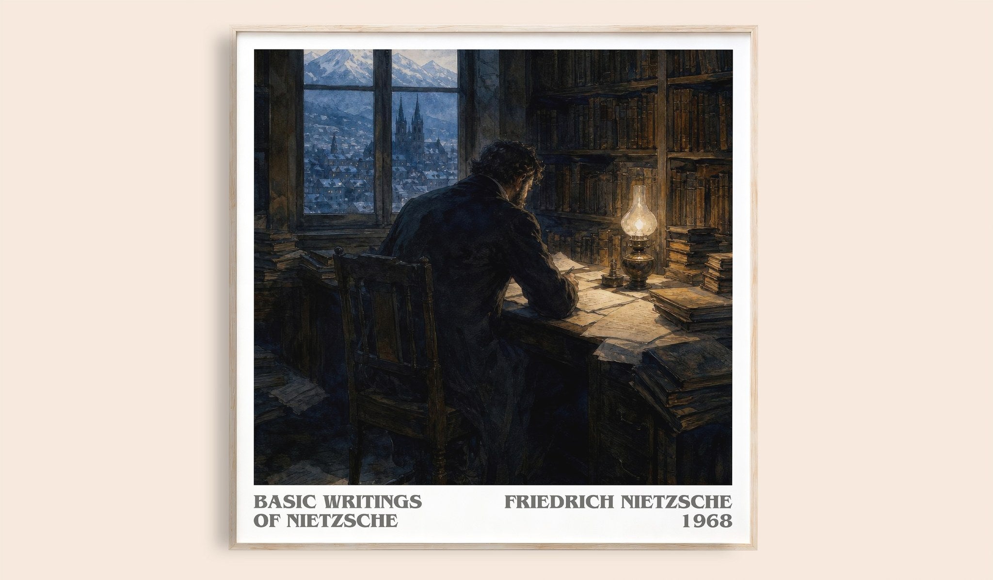 Basic writings of Nietzsche Literary Art Print by Friedrich Nietzsche