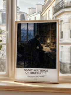 Basic writings of Nietzsche book cover poster colour and style options – Friedrich Nietzsche book art