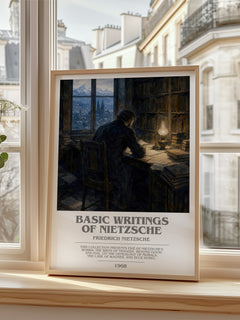 Basic writings of Nietzsche bookish poster colour and style options – Friedrich Nietzsche book art