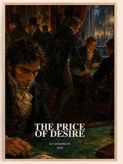 The Price of Desire watercolour book poster by Jo Goodman – framed literary art print