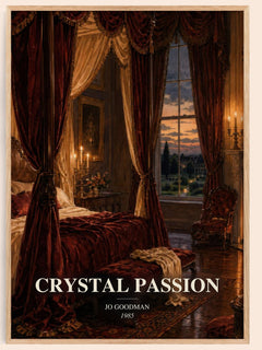 Crystal Passion watercolour book poster by Jo Goodman – framed literary art print