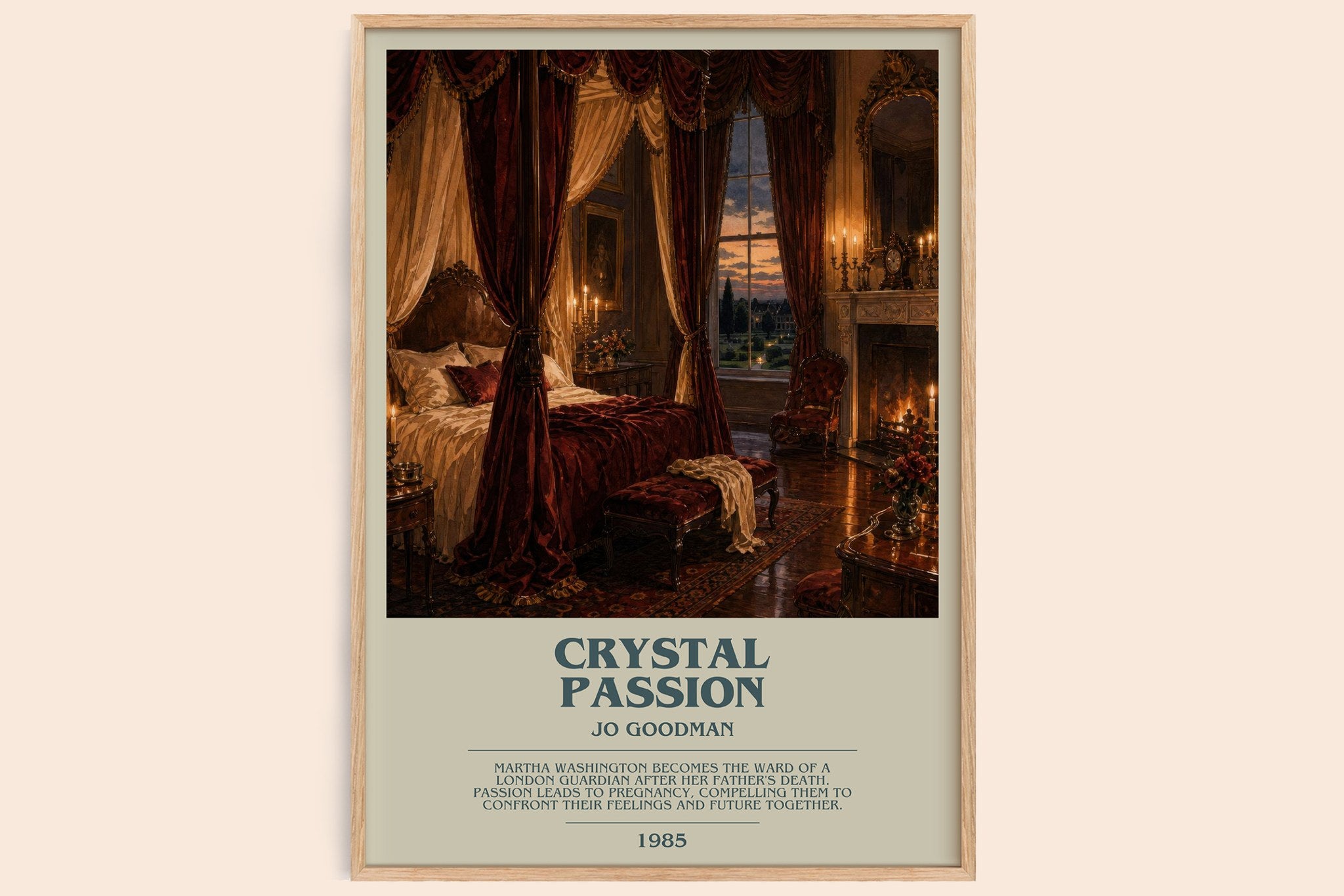Crystal Passion Bookish Wall Art by Jo Goodman