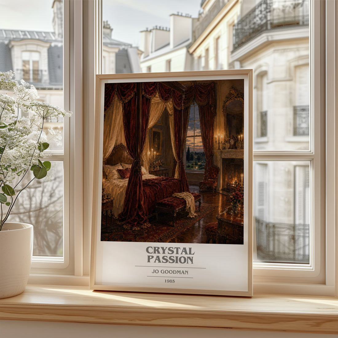 Crystal Passion book cover poster colour and style options – Jo Goodman book art