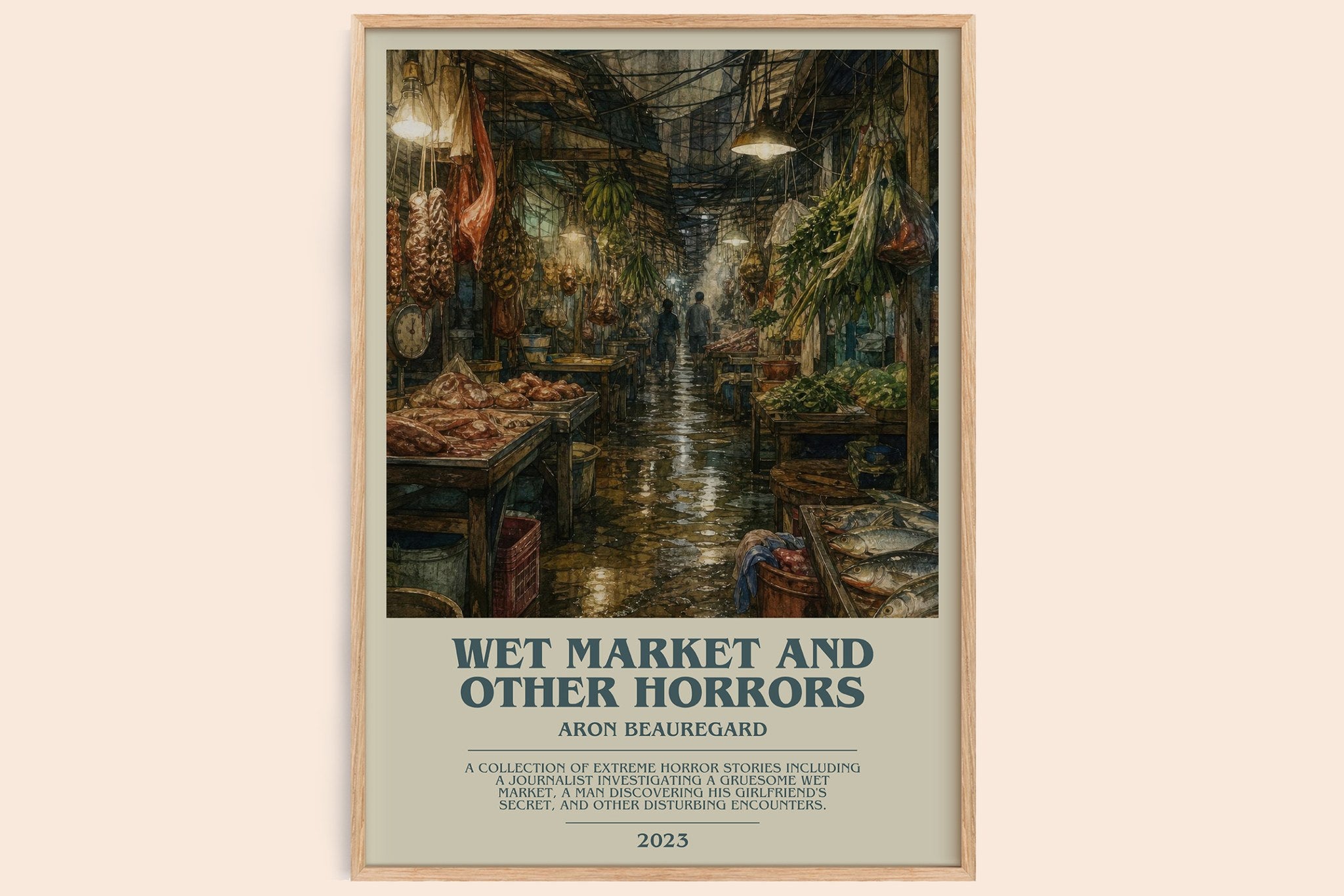 Wet Market and Other Horrors Bookish Wall Art by Aron Beauregard