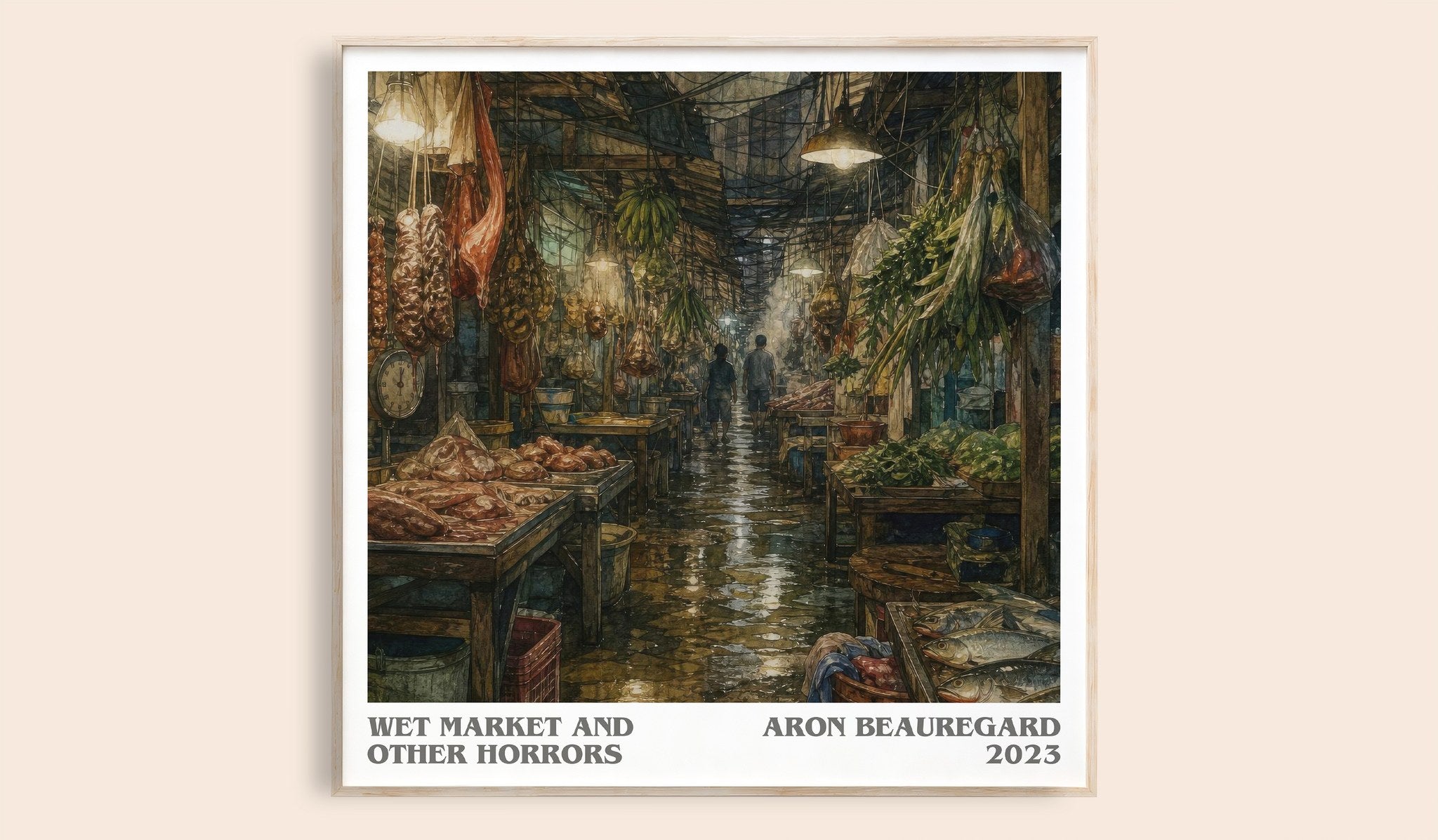 Wet Market and Other Horrors Literary Art Print by Aron Beauregard