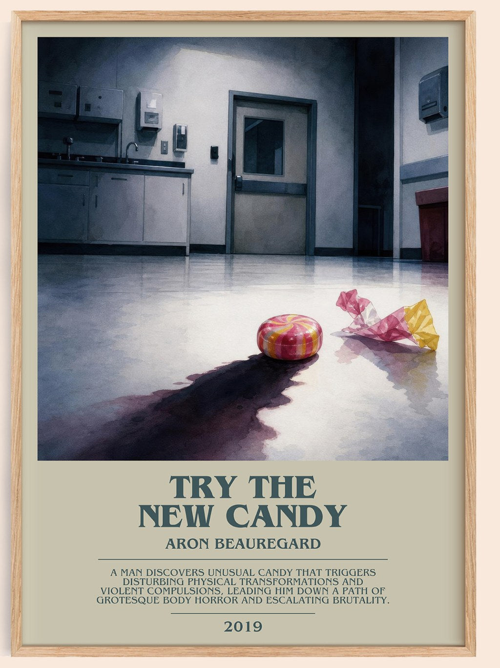 Try the New Candy bookish book poster by Aron Beauregard – framed literary art print