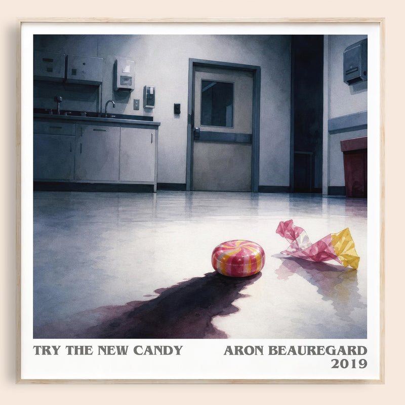 Try the New Candy literary book poster by Aron Beauregard – framed literary art print