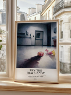 Try the New Candy book cover poster colour and style options – Aron Beauregard book art