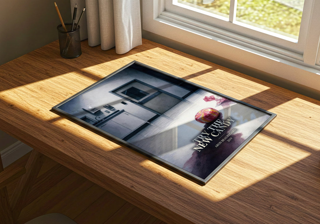 Try the New Candy watercolour book poster framed on wall – horror wall art