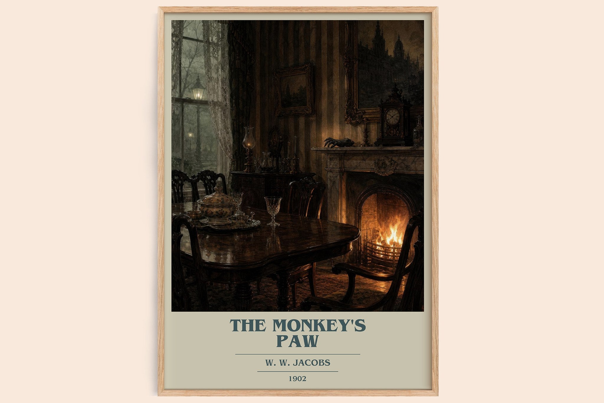 The monkey's paw Book Cover Poster by W. W. Jacobs