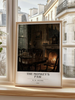 The monkey's paw book cover poster colour and style options – W. W. Jacobs book art