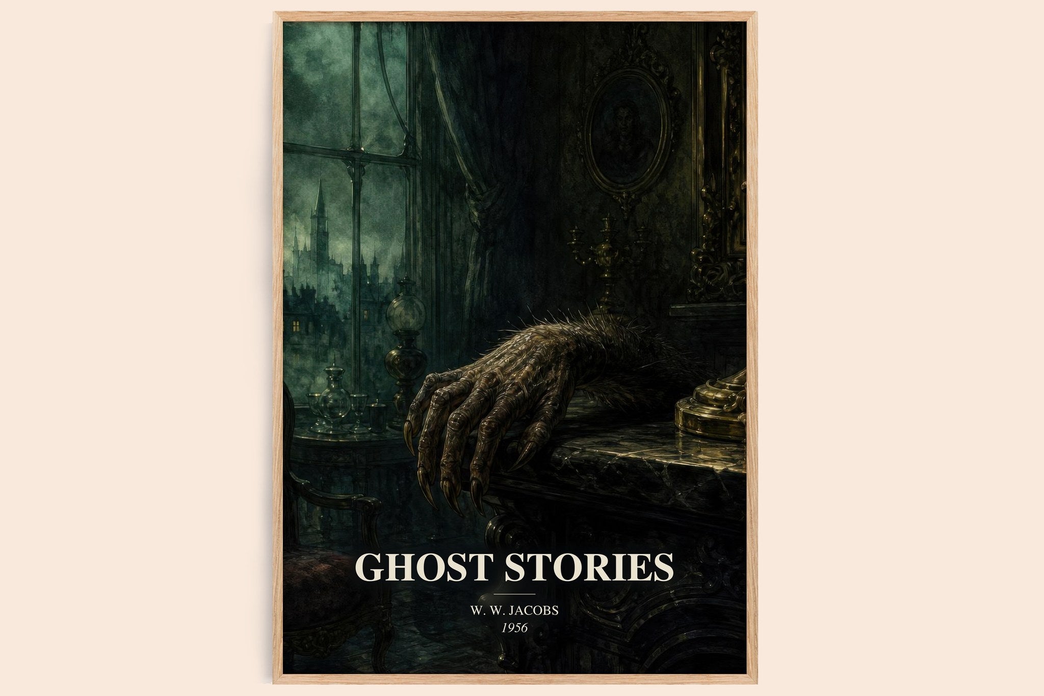 Ghost Stories Book Watercolour Illustration by W. W. Jacobs