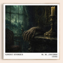 Ghost Stories literary book poster by W. W. Jacobs – framed literary art print
