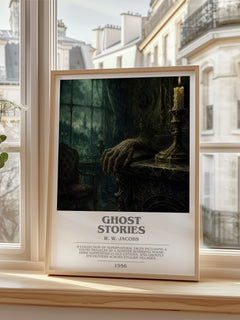 Ghost Stories bookish poster colour and style options – W. W. Jacobs book art
