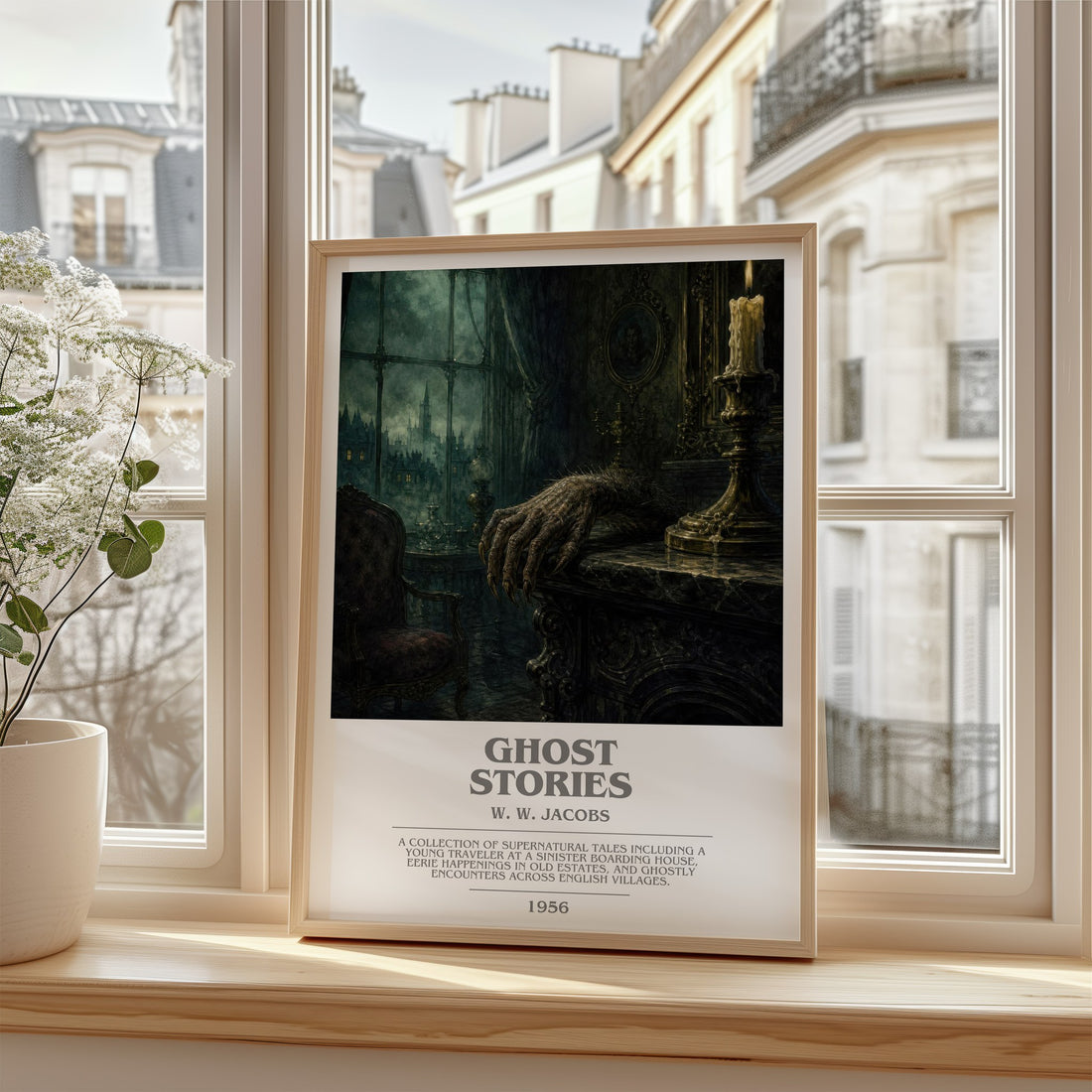 Ghost Stories bookish poster colour and style options – W. W. Jacobs book art
