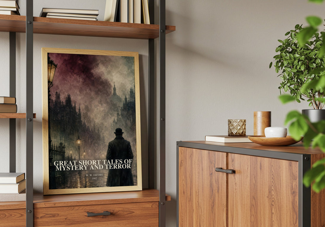 Great Short Tales of Mystery and Terror book watercolour illustration paper finish options – matte satin gloss