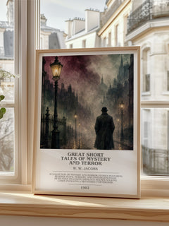 Great Short Tales of Mystery and Terror bookish poster colour and style options – W. W. Jacobs book art