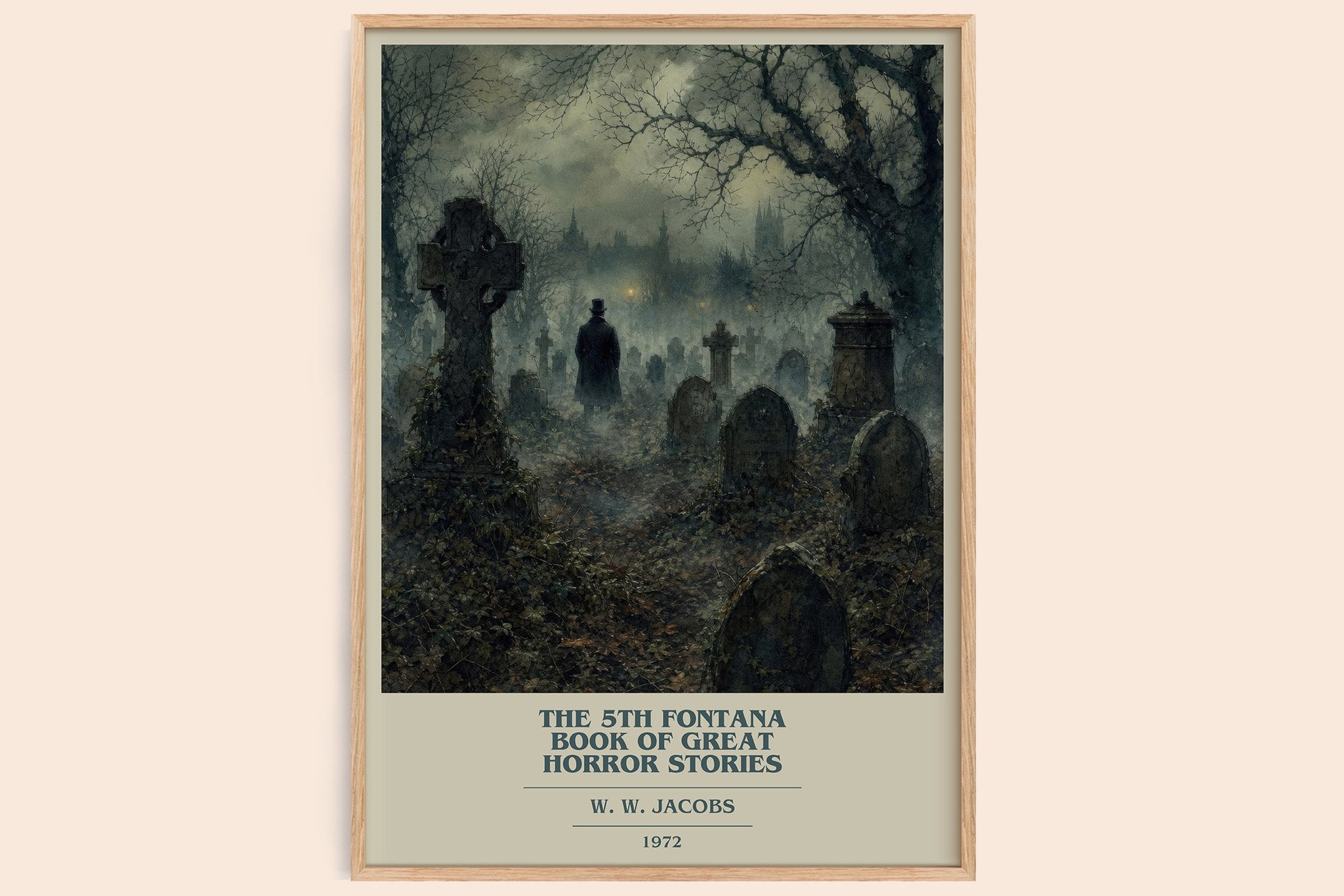 5th Fontana Book of Great Horror Stories Book Cover Poster by W. W. Jacobs