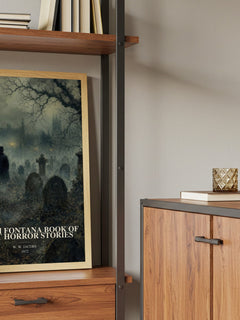 The 5th Fontana Book of Great Horror Stories book watercolour illustration paper finish options – matte satin gloss