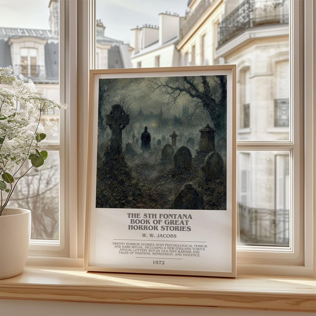 The 5th Fontana Book of Great Horror Stories bookish poster colour and style options – W. W. Jacobs book art