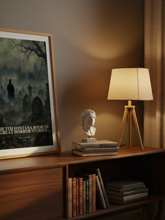 The 5th Fontana Book of Great Horror Stories watercolour print on bookshelf – W. W. Jacobs fan gift