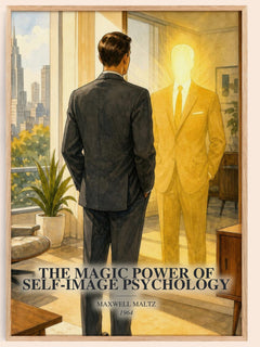 The Magic Power of Self-Image Psychology watercolour book poster by Maxwell Maltz – framed literary art print